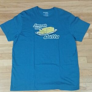Old Navy Teal Graphic Tee - Smooth Like Butta